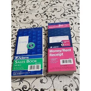Adams Sales & Money/Rent Receipt Pads
